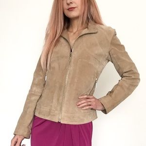 Wilsons Leather Tan Suede Coat